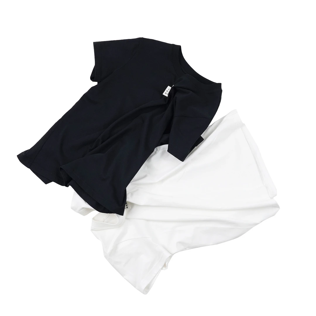 【数字标签圆领短袖】TXJY42017夏季新款极简风舒适日常纯色数字T恤