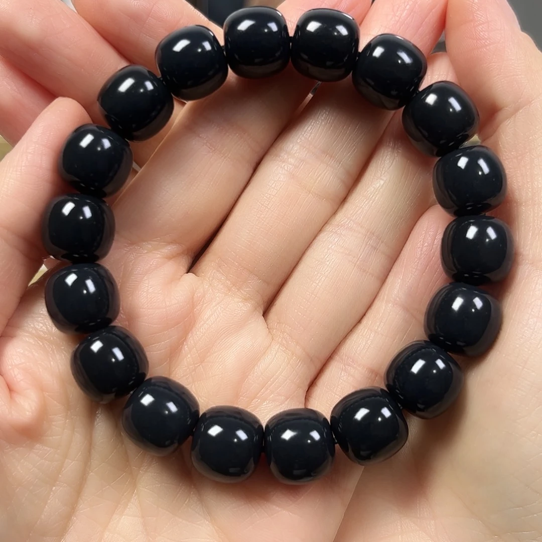 和田玉未镶嵌手串卡12老形珠货头