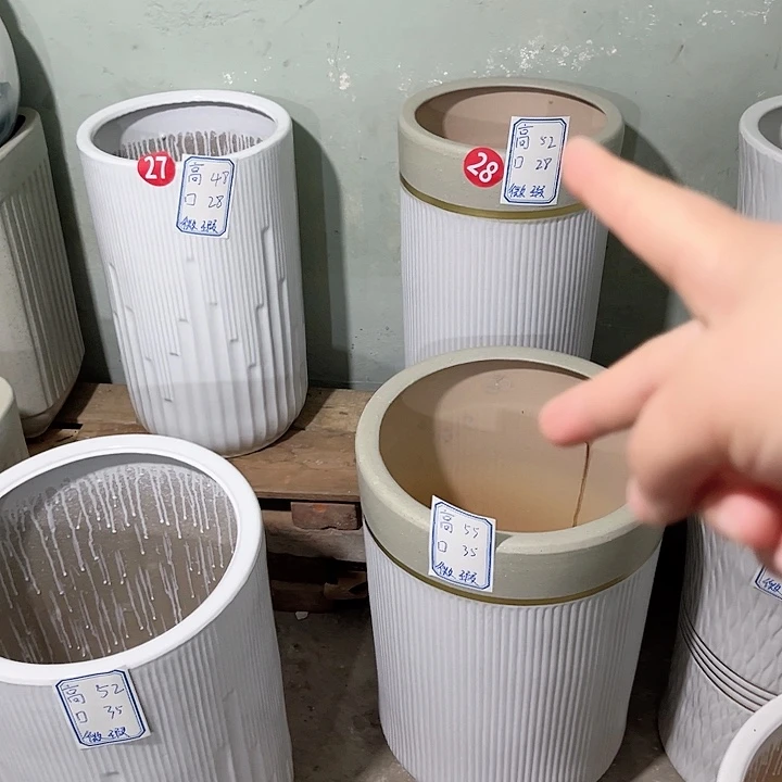 红陶陶瓷花盆默认微瑕