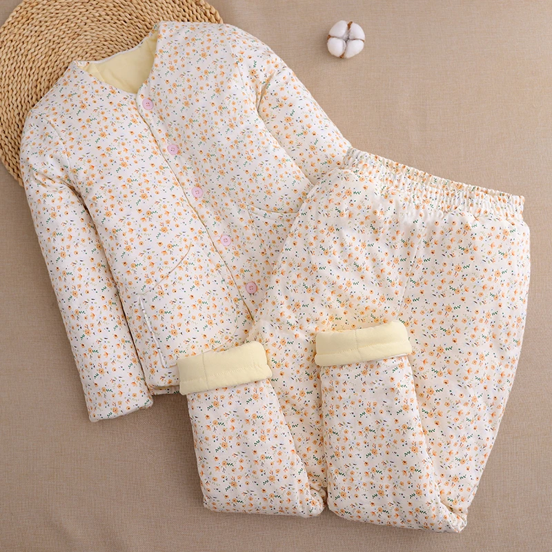 女士纯棉花棉袄高腰棉裤套装妈妈加厚居家棉衣成人保暖内胆棉服冬