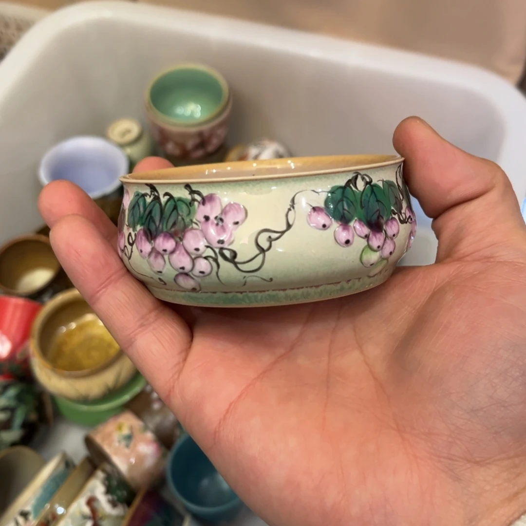 柴烧手工手绘陶瓷