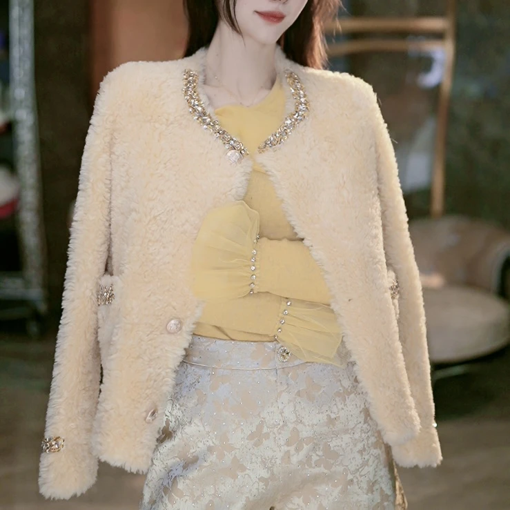 SEJI/瑟纪11.19【奥法庄园】法式重工气质轻奢百搭外套