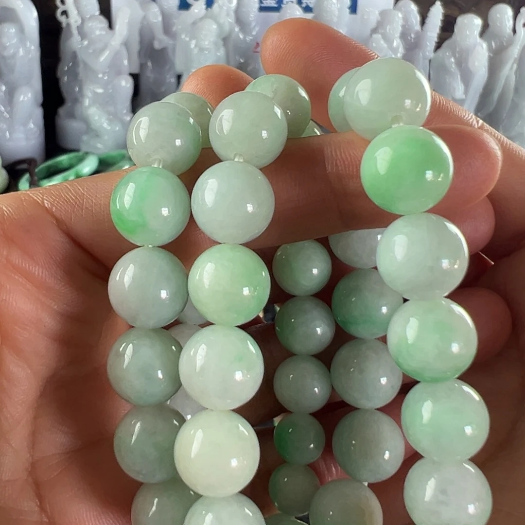 厚***缘翡翠未镶嵌手镯天然翡翠珠子