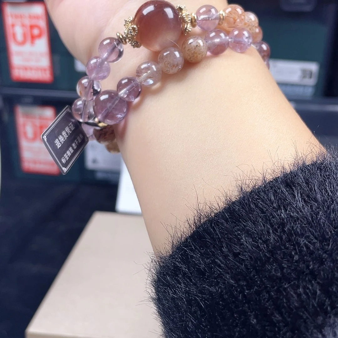 手链烟晶银S925镶嵌