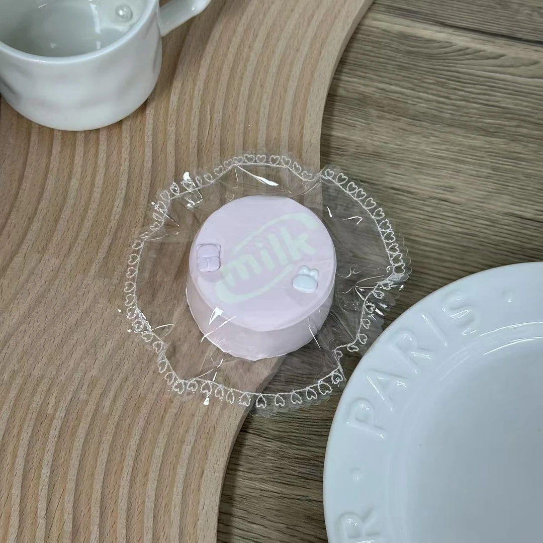 【奶酪泥】小号粉色奶片 纯手工硅胶捏捏乐解压玩具