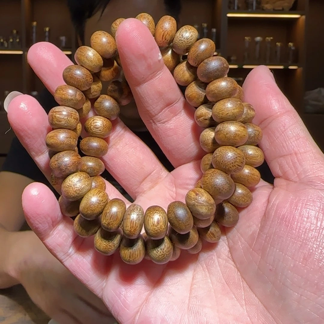 手串沉香单圈白奇虫漏算盘1.1/10g多样性发一条