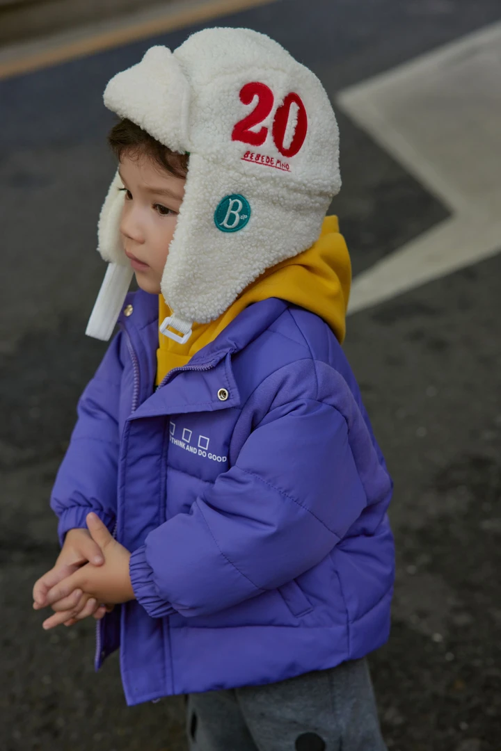 妮可贝贝小男童生物绒棉衣冬季保暖