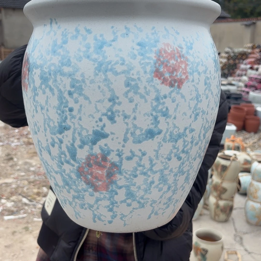 蓝白口径27高度30