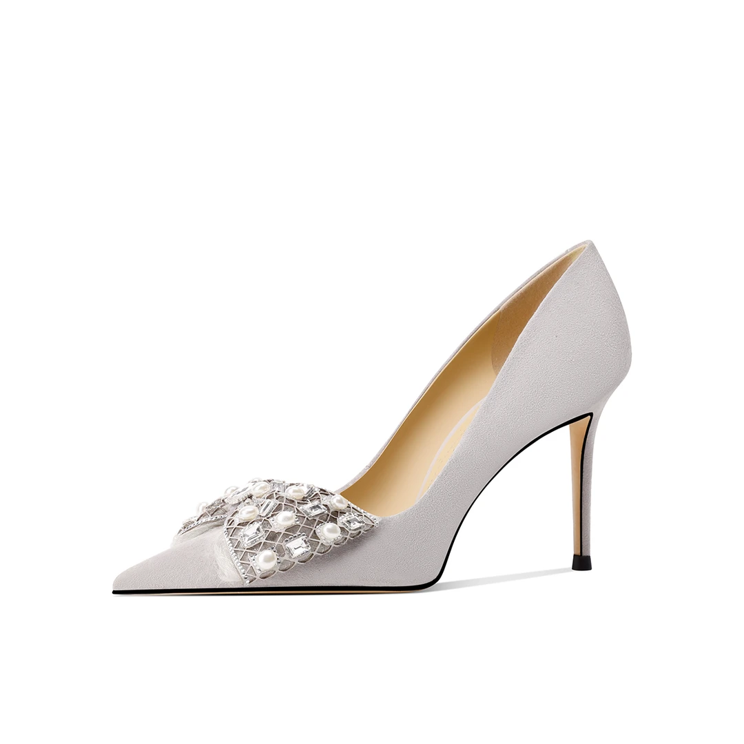 103-【漫天星河】高跟浅口女士单鞋春上新2025款尖头细高跟蝴蝶结