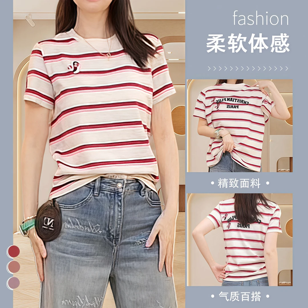 爆款新款创意小企鹅短袖显瘦洋气时尚百搭设计感休闲体恤半袖圆领