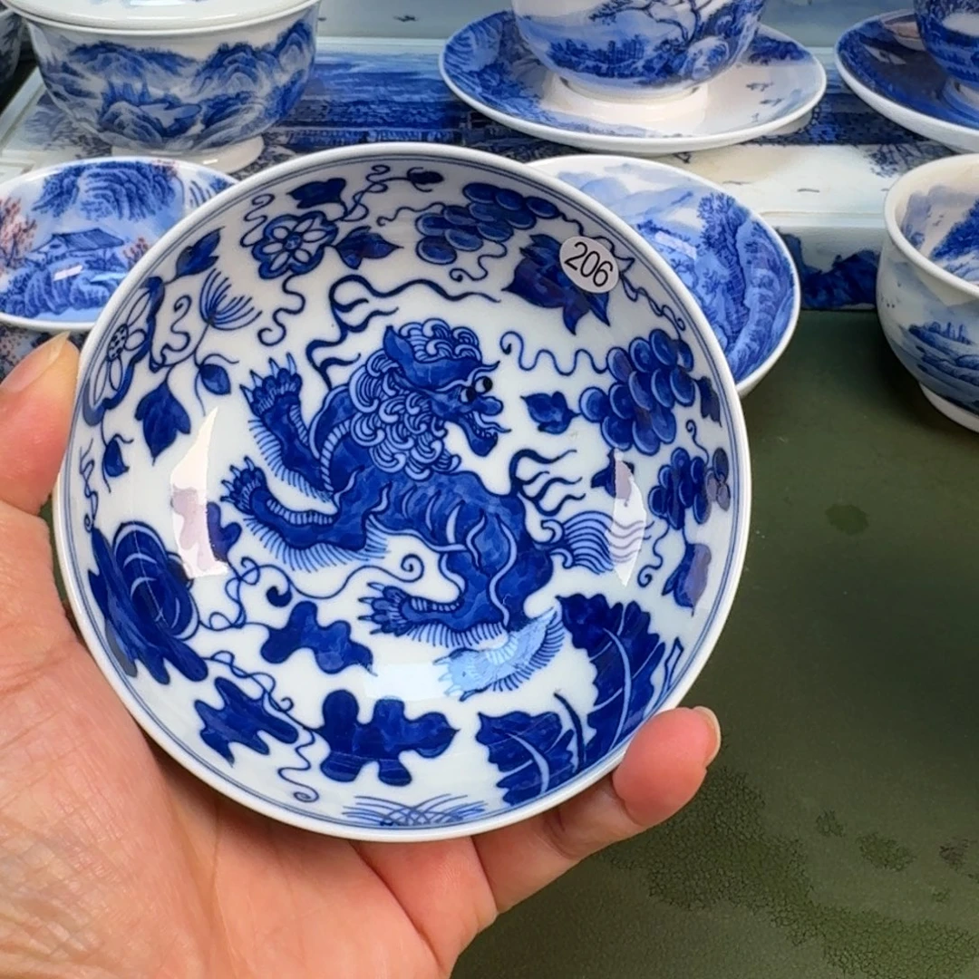 景德镇纯手绘茶具圆圆206