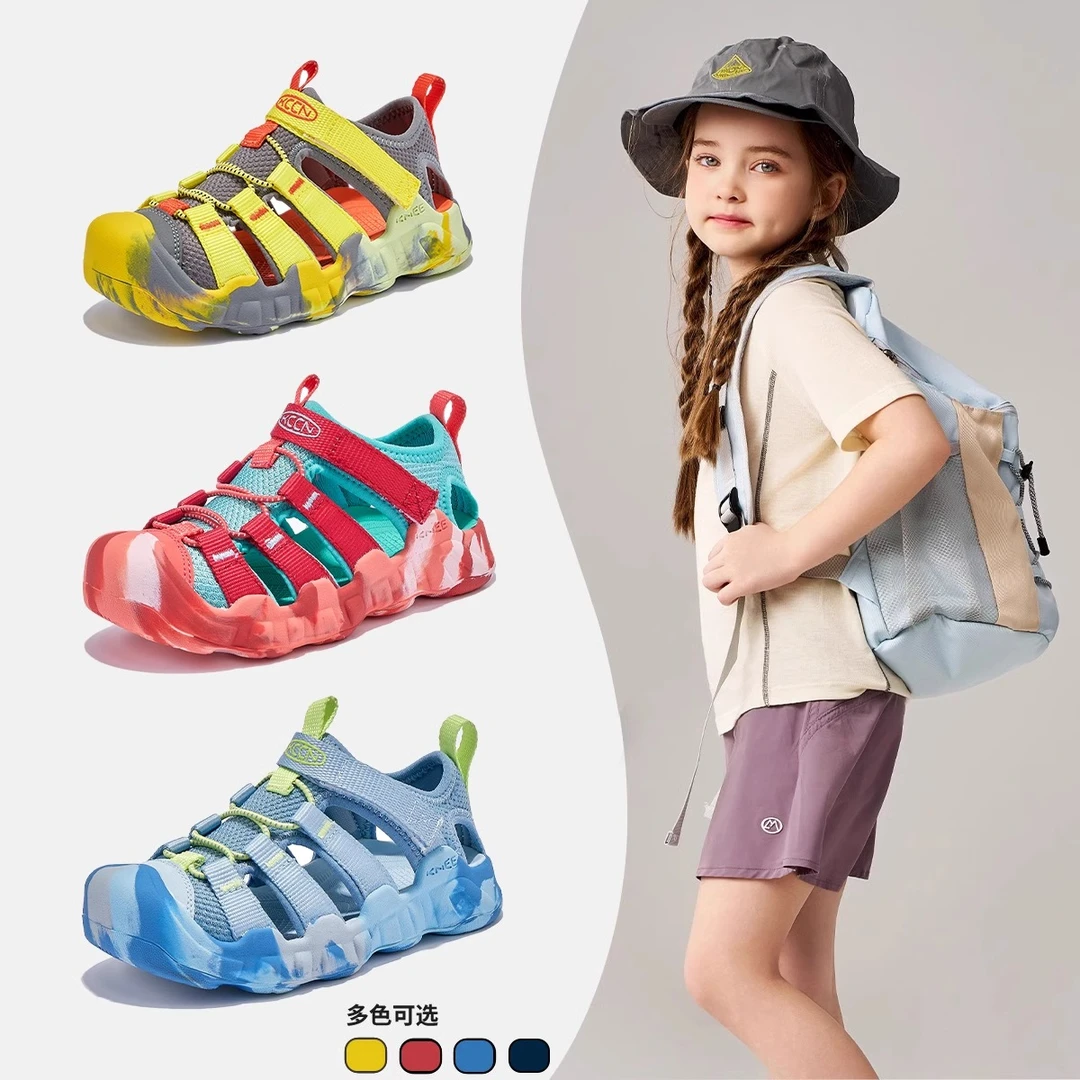 ABC 儿童凉鞋2025夏季新款户外男童包头朔溪鞋女童软底防滑涉水鞋