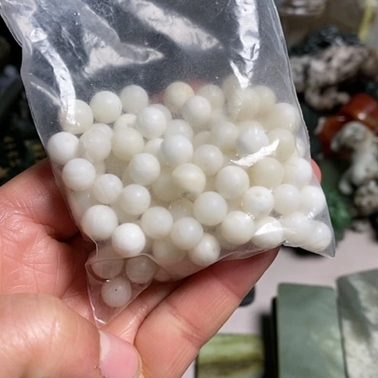 【闪购商品】石英质玉珠宝半成品未镶嵌大**游