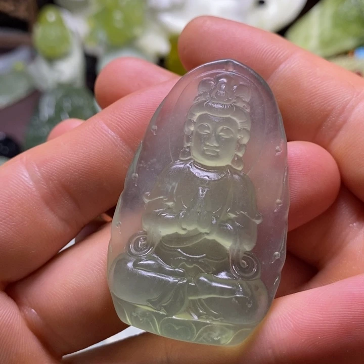 岫玉未镶嵌岫玉颈饰