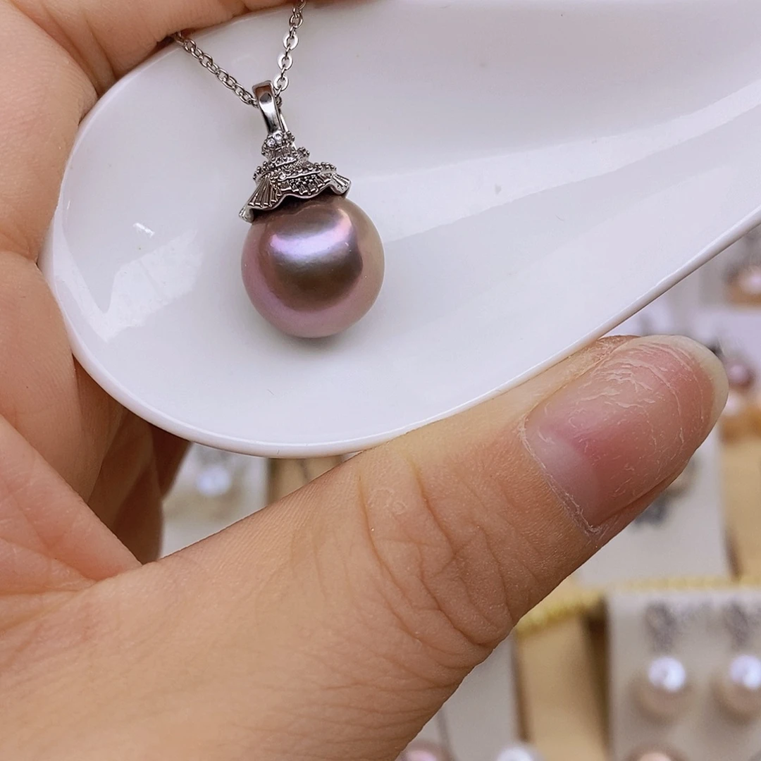 淡水珍珠未镶嵌吊坠(赠链)