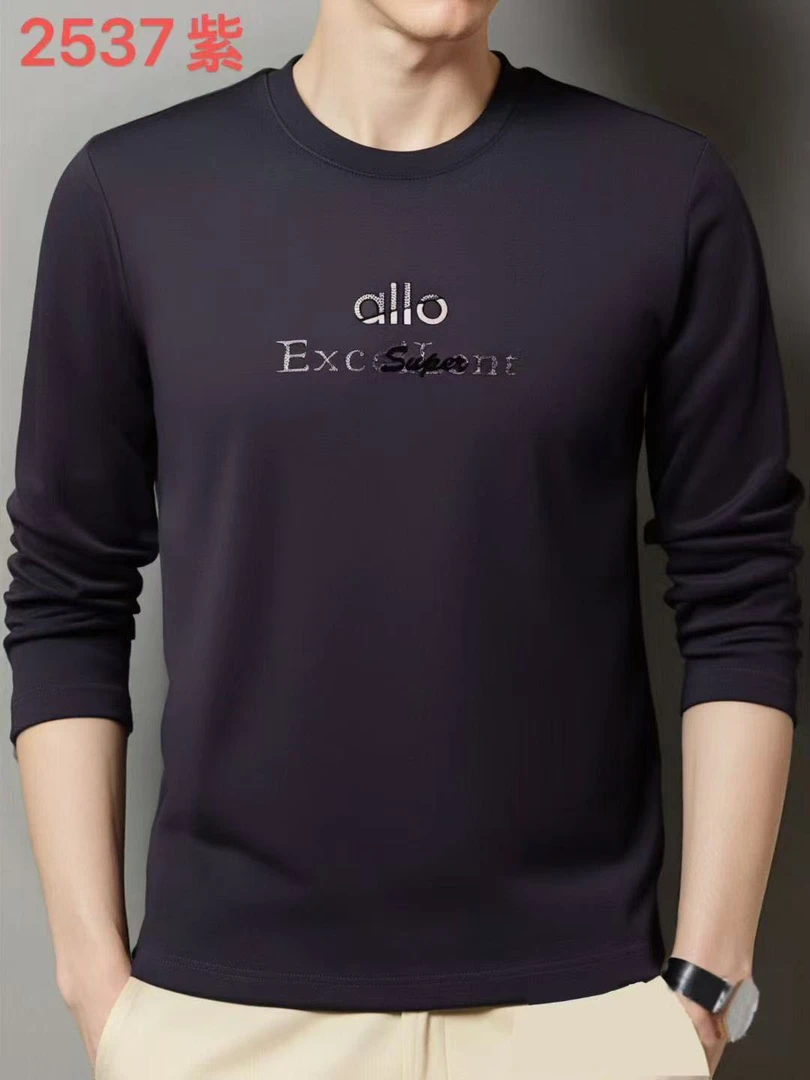 【大公道实体】新款秋冬时尚休闲百搭男士修身圆领T恤长袖2537