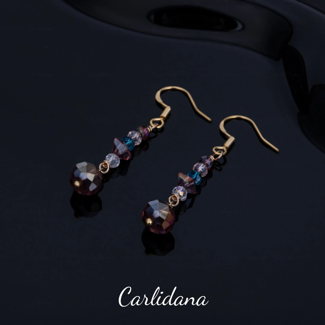 铜合金仿水晶耳饰 【CARLIDANA】手工精致耳环FE00298B6