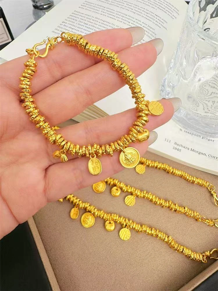 铜合金手链 J12-招财小胖福盘缠手链[HZ]J220512