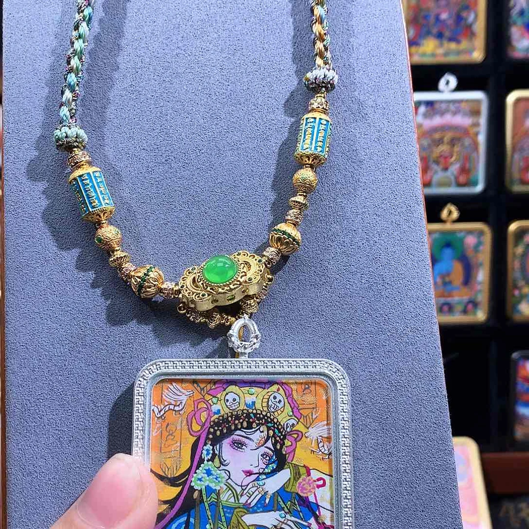 吊坠般若唐卡非遗传承