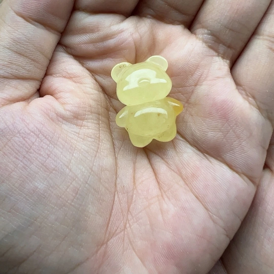 琥珀未镶嵌珠宝奇石打孔不退换