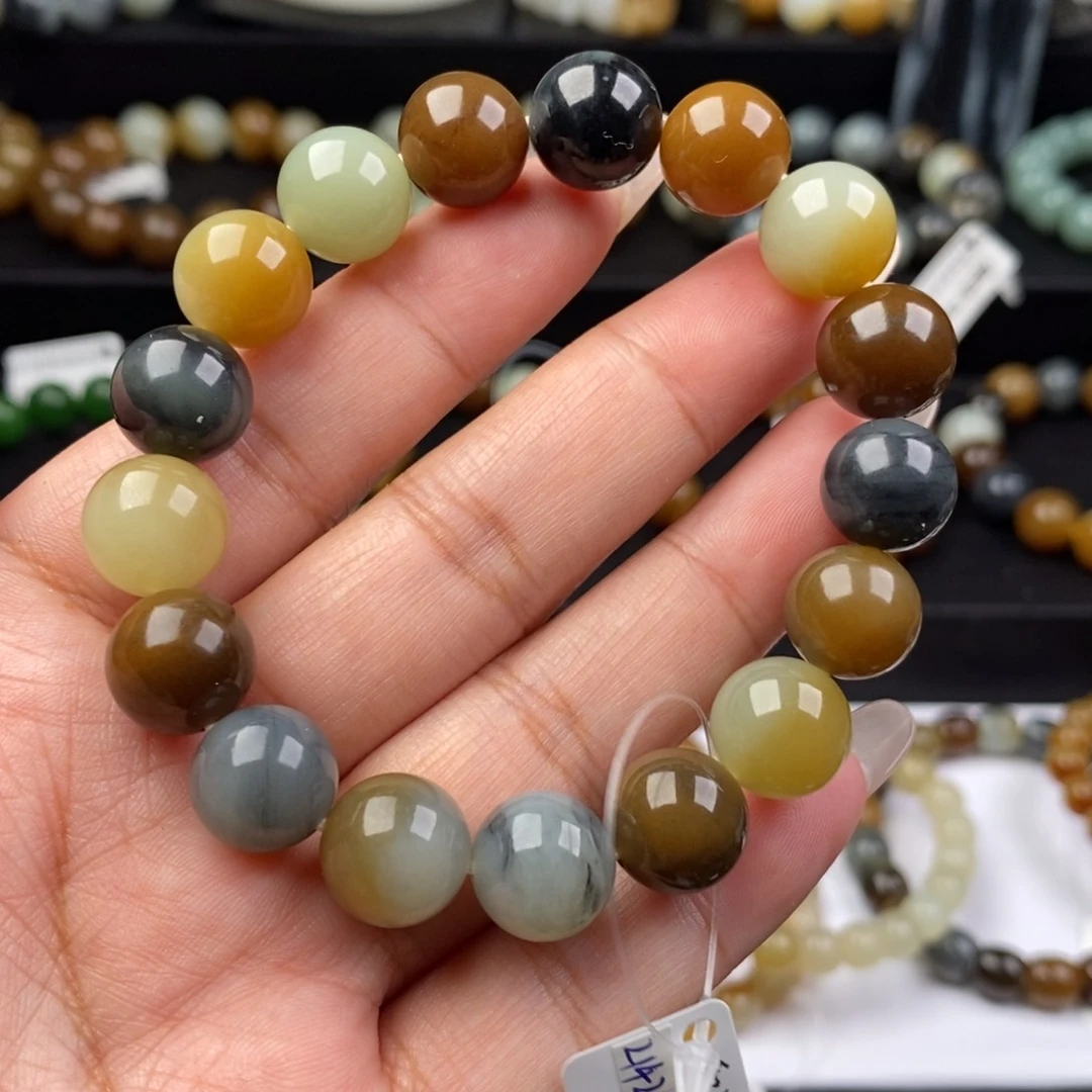 和田玉手串未镶嵌小*