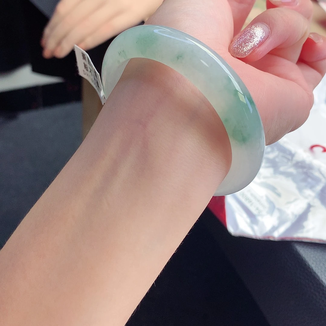 未镶嵌手镯翡翠天然A货翡翠54/55锦上添花捡漏完美镯