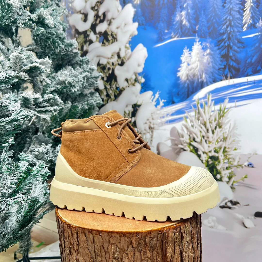 高帮-羊皮毛一体雪地靴—-XU