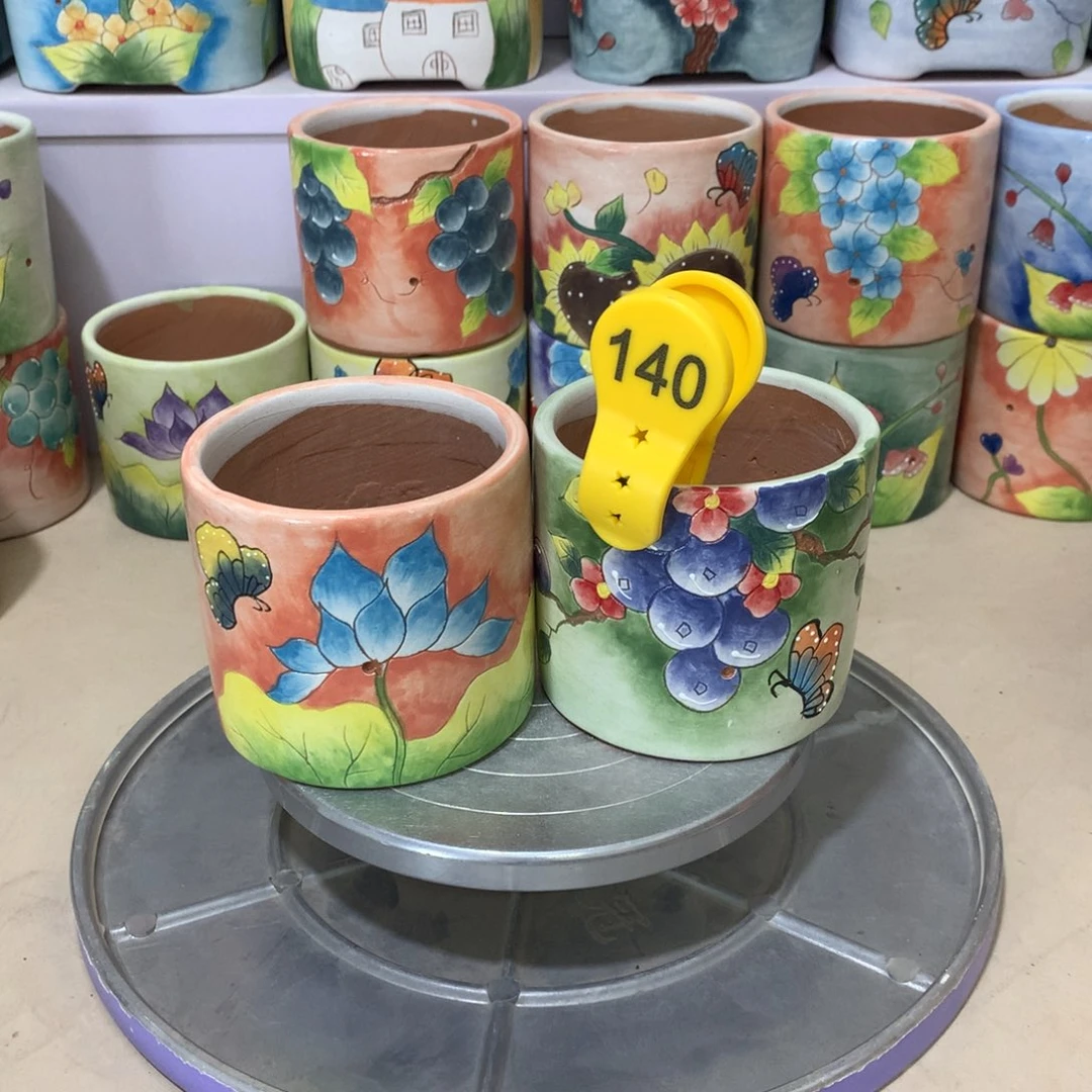 用****5正品花盆，手绘花盆