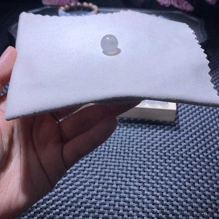 翡翠散珠咖粉单珠卡12
