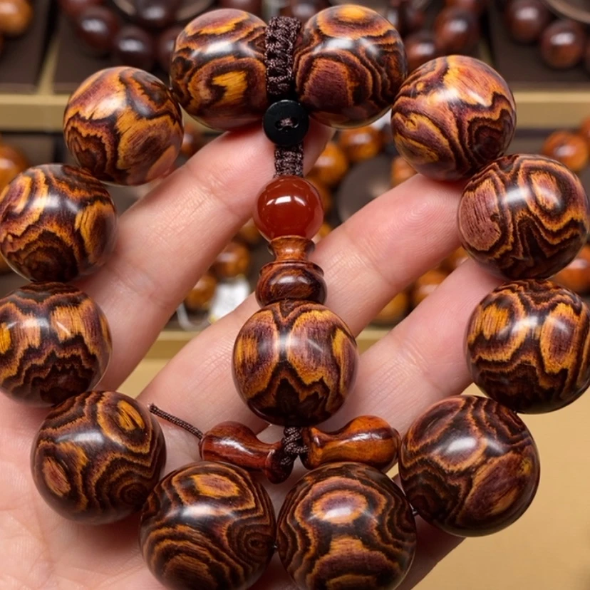 【闪购商品】黄花梨/降香黄檀手串/手链蓝****0海南黄花梨2.0鬼脸