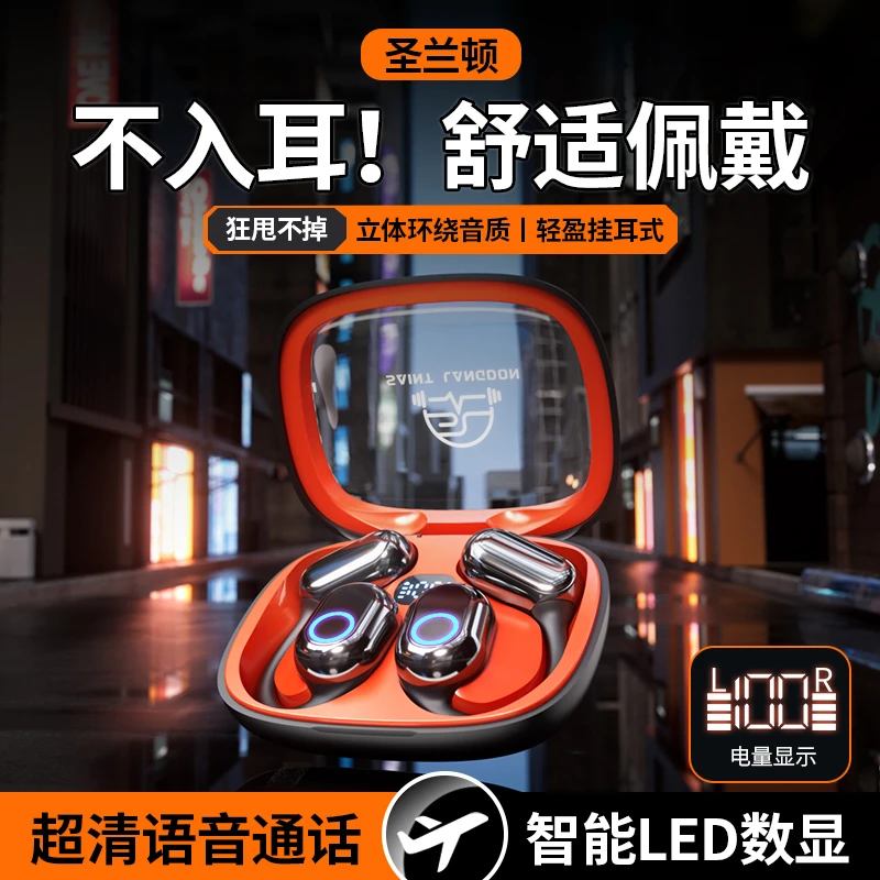 柏林之声2025爆款高颜值耳挂式OWS全开放云感佩戴蓝牙耳机长续航