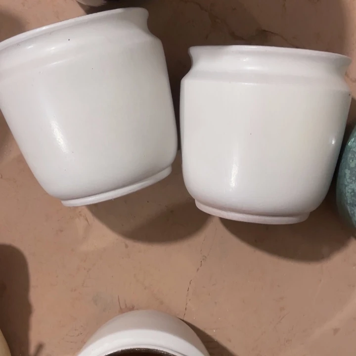 花盆紫砂口径20高度20两只小瑕疵