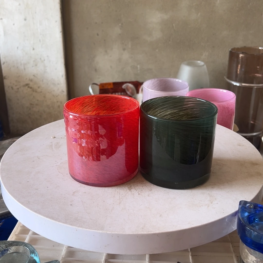 弘扬琉璃花器微瑕高度10