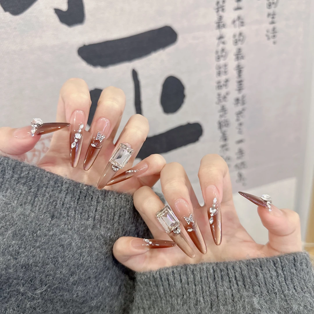 【千金】——安诺手工穿戴美甲显白气质仙女可拆卸高级设计