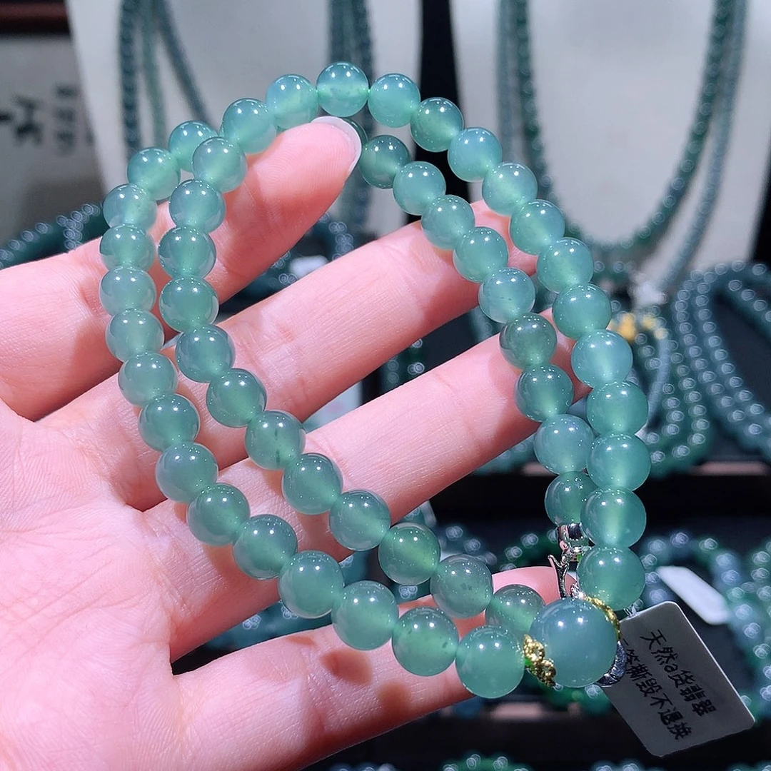 未镶嵌手链翡翠天然a货翡翠手串8