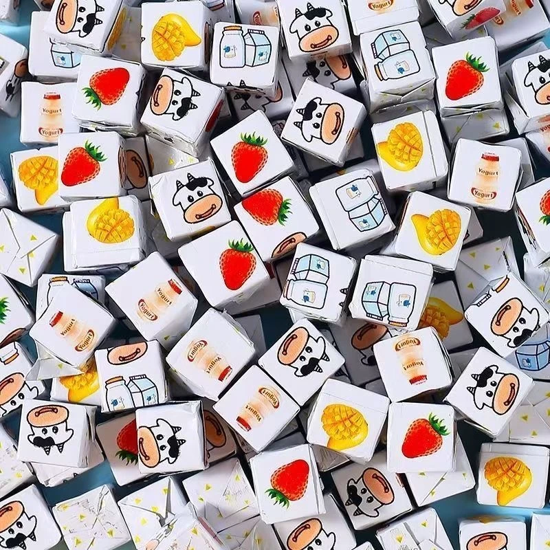 方块奶酪糖休闲解馋小零食独立小包装糖果追剧必备网红奶糖小食品