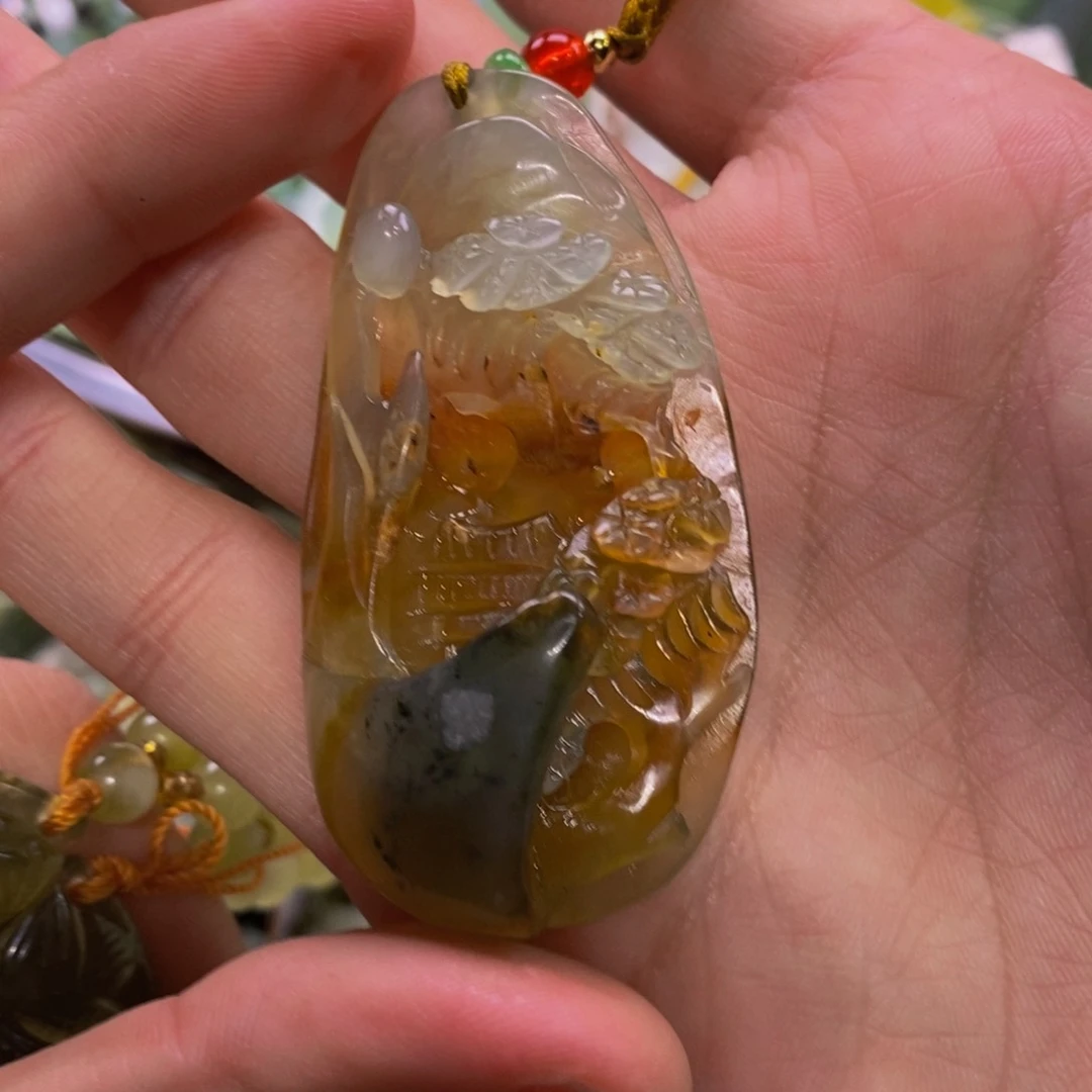 蛇纹石玉吊坠未镶嵌阳*