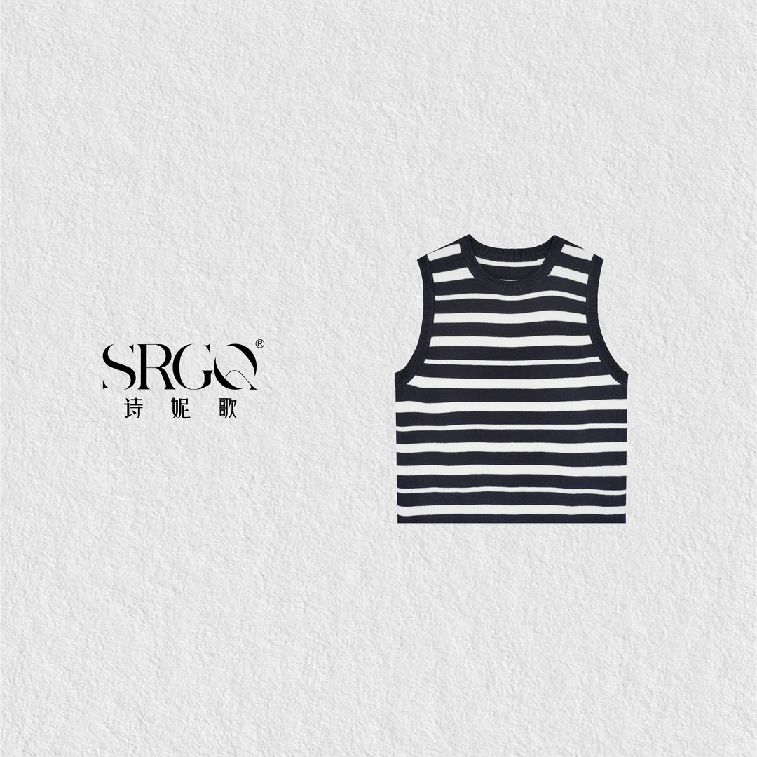 诗妮歌亚麻老钱背心真的赢麻了！纯色与条纹碰撞的高级感