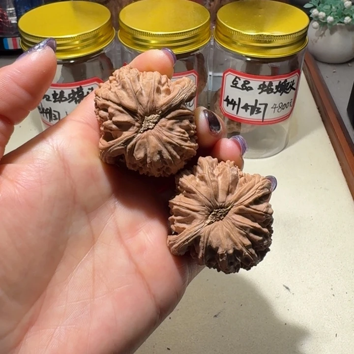 北***.吊坠文玩核桃45全品白狮子