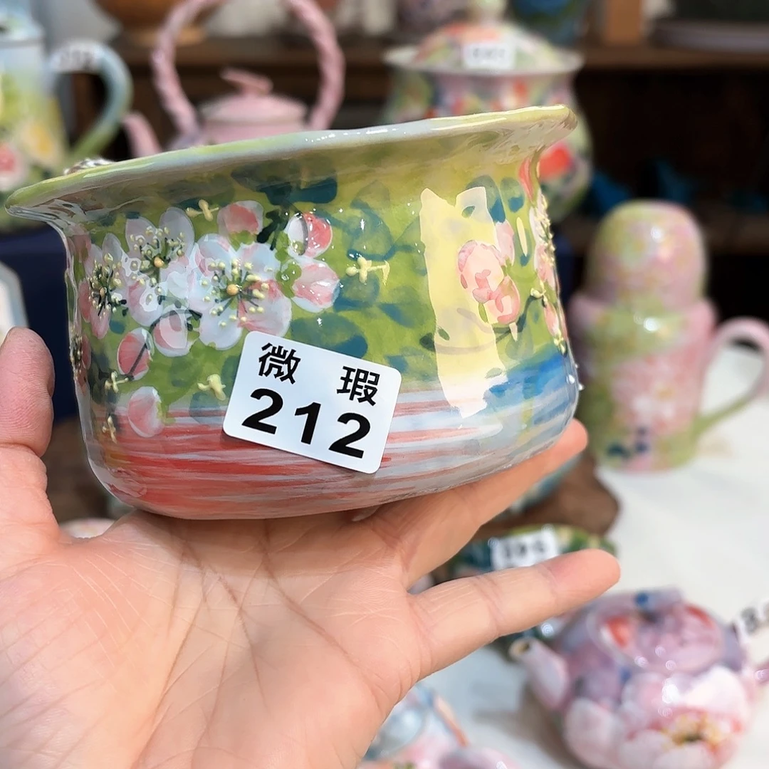 景德镇手绘高温釉下彩陶瓷茶具