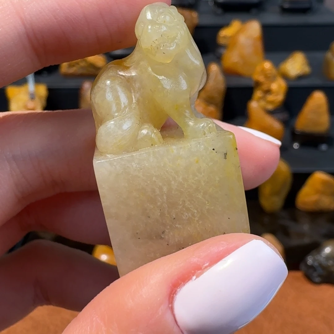 百***毛印石寿山石寿山石雕刻