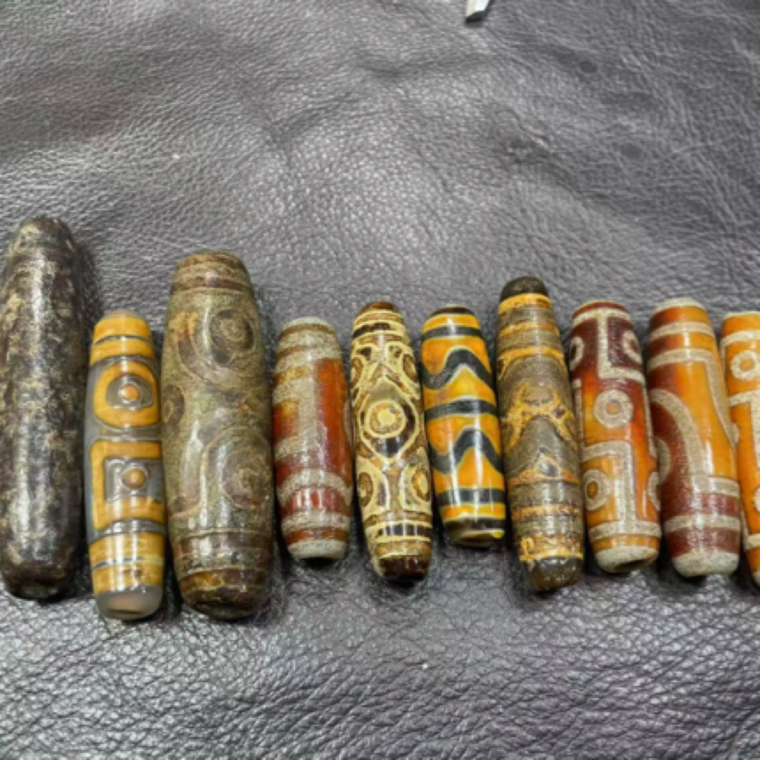 藏缘玛瑙单珠  风化孔道 包浆油润