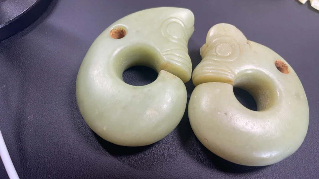 河磨奇石猪笼型件