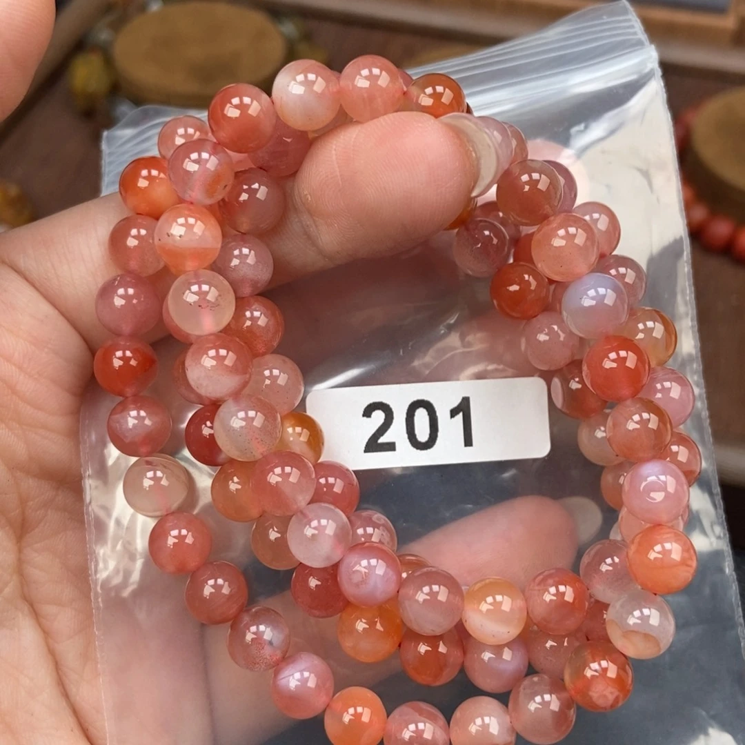 南红玛瑙未镶嵌手链