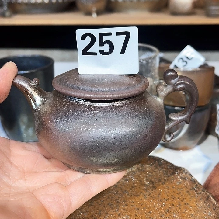 壶高温柴烧陶泥紫金壶