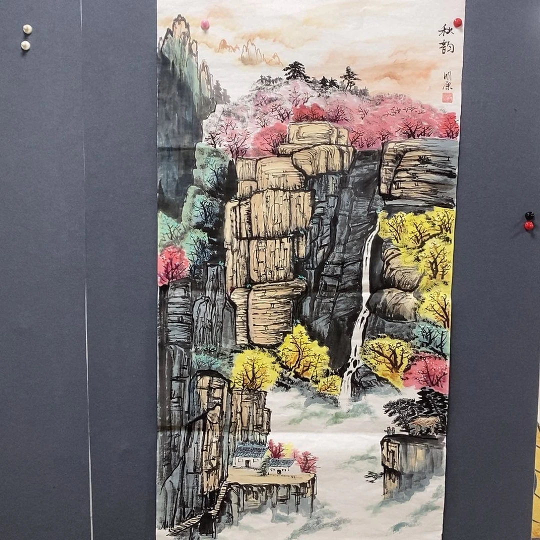 人***帅国画冯明康68.138手绘画芯