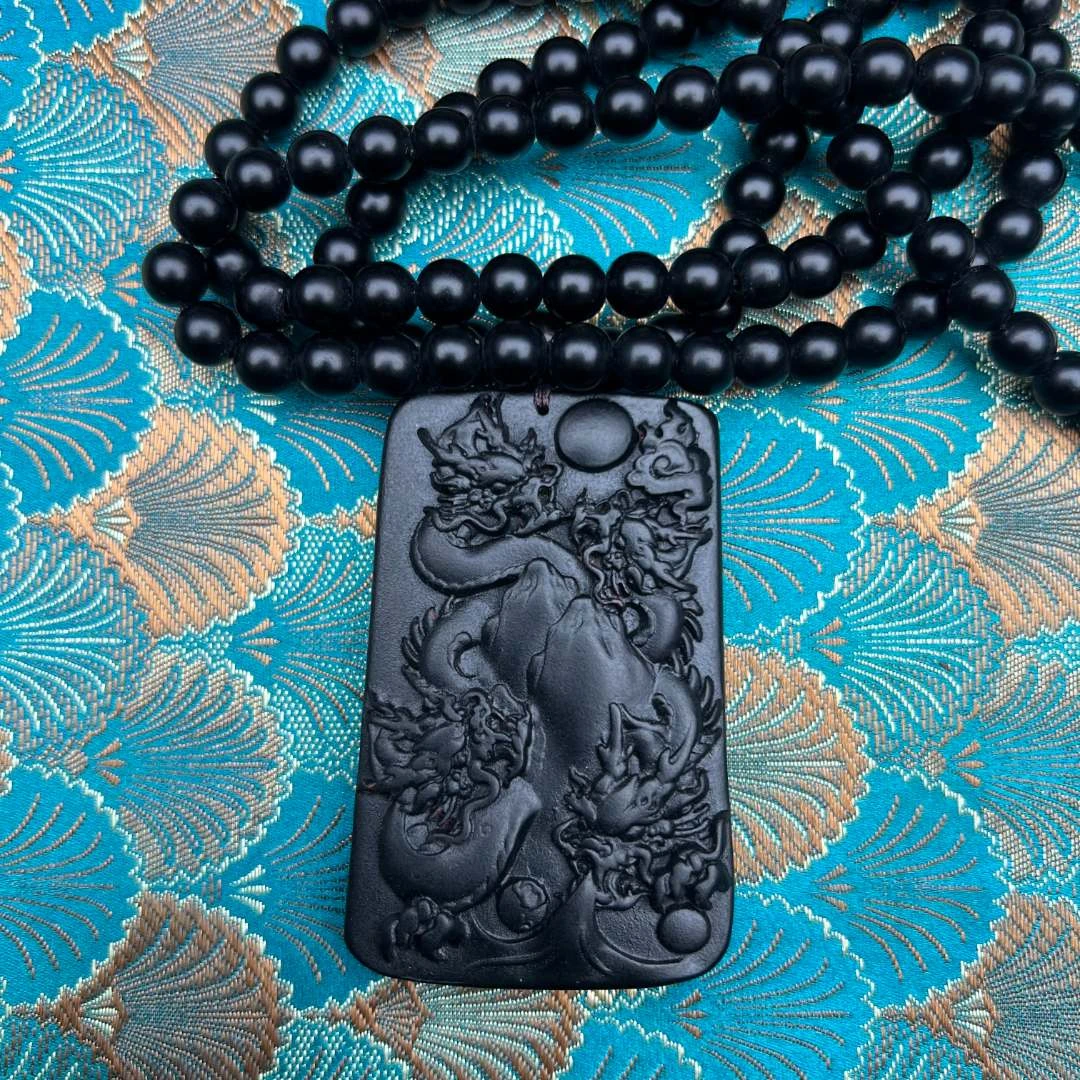 【器物炎灵 】yp红色五龍观音牌挂坠