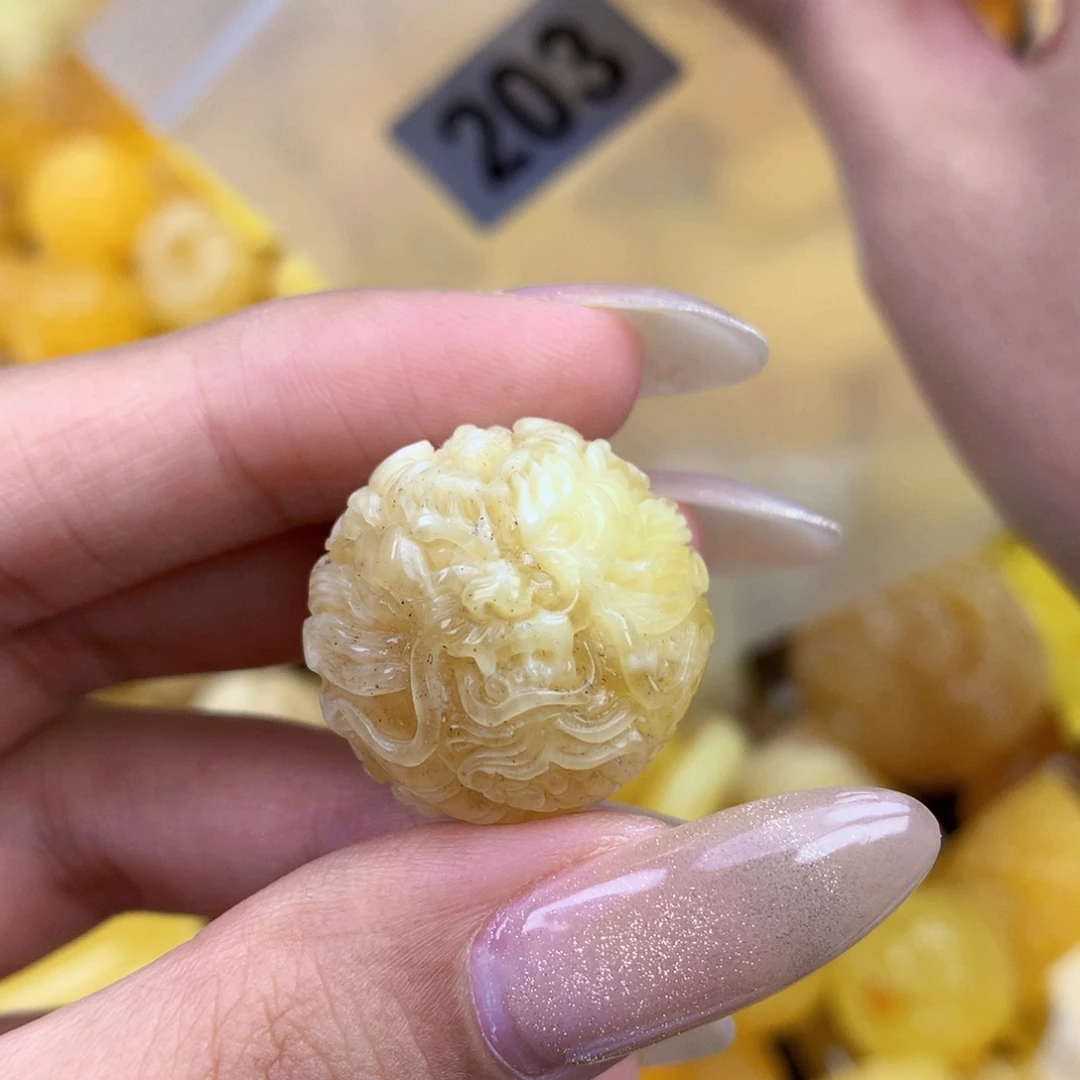 琥珀未镶嵌珠宝奇石23 粉