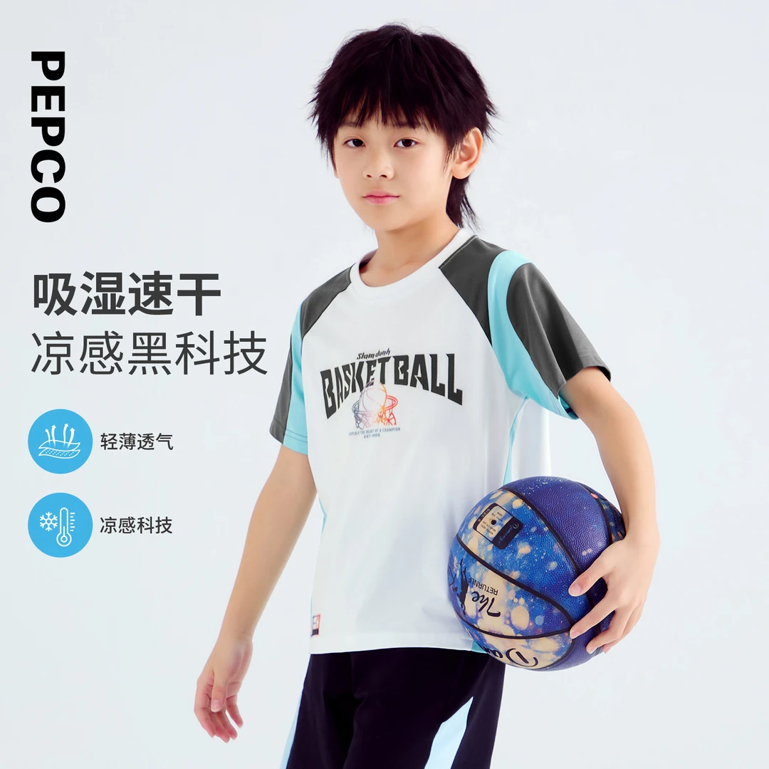 小猪班纳童装25夏装新款儿童短袖T恤中大童男童圆领上衣812525157