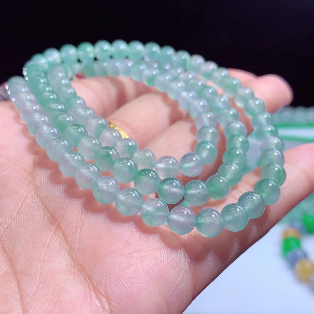 翡翠未镶嵌手链天然翡翠A货